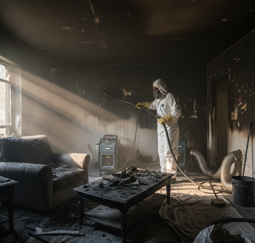Smoke and soot cleanup restoring air quality in San Diego